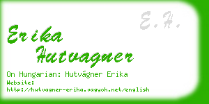 erika hutvagner business card